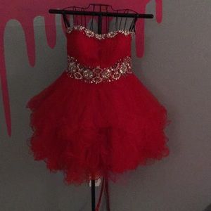 Red homecoming dress